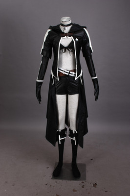 Vocaloid 2 BLACK-ROCK SHOOTER BLACK ROCK Miku Cosplay costume Kostüm full set 2