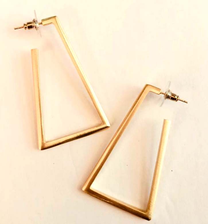 Auth NEW Kendra Scott ROSE GOLD Easton Hoop Earrings on Card with Dust Bag