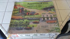 VINTAGE PLASTICVILLE 5608 RAILROAD CENTER - WITH BOX, No Glue MISSING VEHICLES
