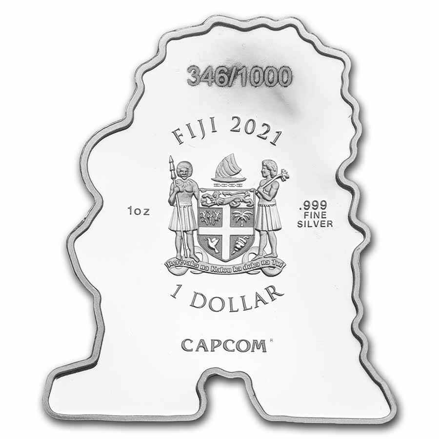 2021年　ストリートファイター銀貨　リュウ銀貨　999 チビコインシリーズ 2021年 ストリートファイター銀貨 リュウ銀貨 999 チビコイン