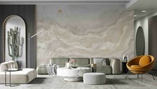 3D Abstract Landscape Marble Self-adhesive Re...
