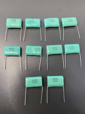 High voltage film capacitors 0.022uf 1600V K78-2. Set of 10. NOS