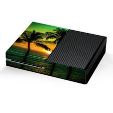 Xbox One Console Skins Decal Wrap ONLY - Sunset Palm Trees Ocean