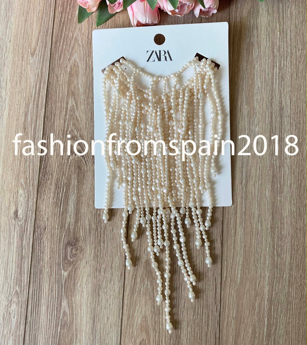 ZARA【NEW】MULTI-STRAND NECKLACE WITH FAUX PEARLS ZARA NEW WOMAN MULTI-STRAND FAUX PEARL NECKLACE PEARL-WHITE