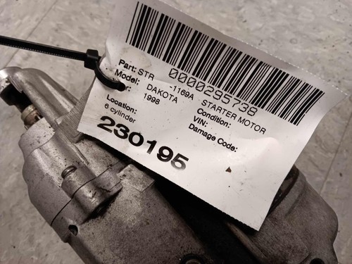 Starter Motor DODGE DAKOTA 96 97 98 99 00 01 02 03 - Picture 2 of 2