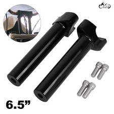 Straight 1 Handlebar 6.5 Tall Risers For Harl...