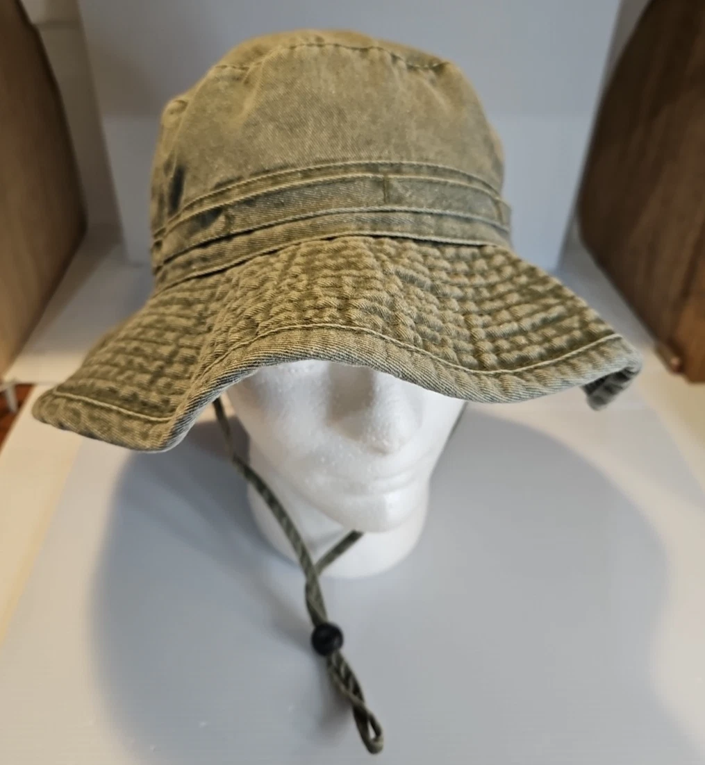 DPC Hat Boonie Bucket Mens Medium Olive Green Hiking Fishing Outdoors Camp