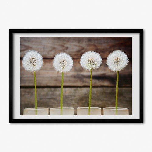 Tulup Bild MDF-gerahmte Wand-Dekor 70x50cm Bild Zimmer Löwenzahn - Bild 1 von 4