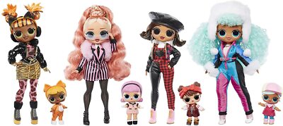 L.O.L. Surprise! O.M.G. WINTER CHILL Fashion Dolls COMPLETE SET 4
