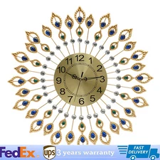 26.4'' Modern 3D Large Wall Clock Metal Watch Art Design Home Living Room Decor