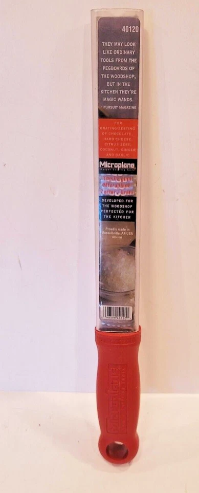 Rallador de queso Zester clásico de acero inoxidable Microplane rojo Foto 2 de 4