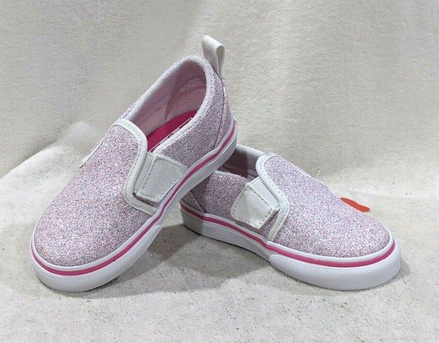 vans toddler pink glitter