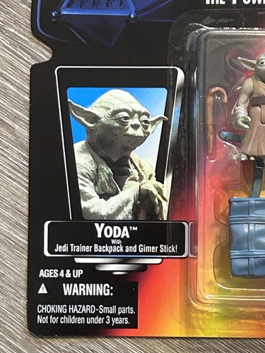 Yoda Star Wars Power of the Force Action Figure 1995 Kenner POTF Vintage - Afbeelding 2 van 12