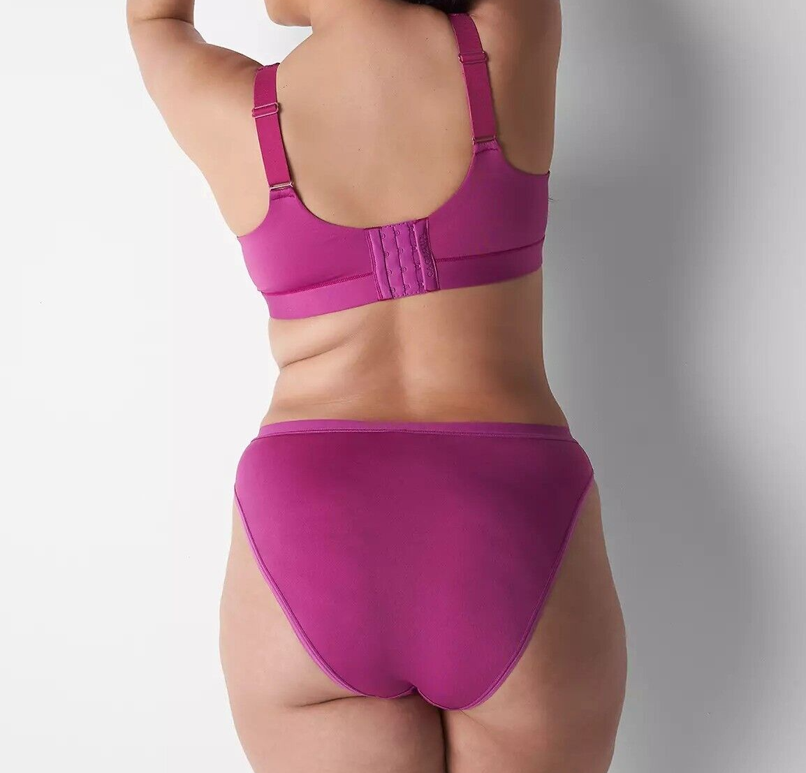 Lane Bryant CACIQUE Silky No Show FRENCH CUT Brief Panty PURPLE