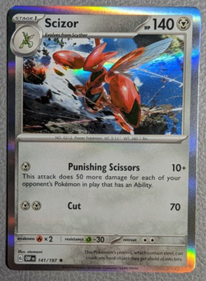 Scizor Holo NM OBF 141/197 Obsidian Flames Pokemon Card | eBay