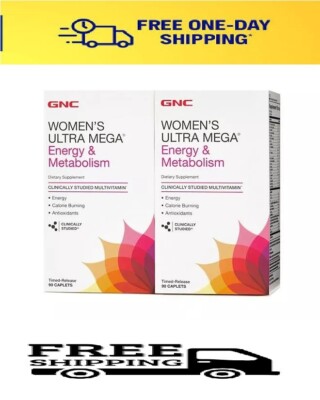 GNC Women's Ultra Mega Energy & Metabolism Multivitamin (180 ct.  Free Shipping