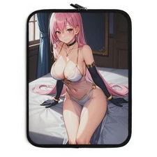 Anime Girl Laptop Sleeve - Fancy Life - Pink
