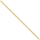 1mm 18K Gold Plated Sterling Silver 925 Italian DIAMOND CUT BALL BEAD Link Chain