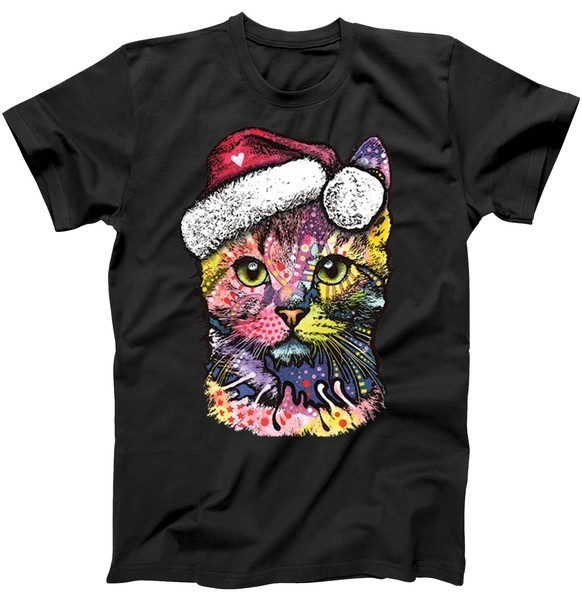 Cat in Santa Claus Hat - Dean Russo Cat - Christmas Cheer & Kitty - Small - 5X