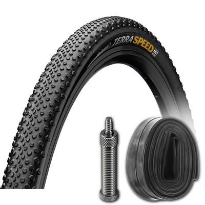 Continental Reifen Terra Speed ProTection falt 28x1.35'' 35-622mm + DV Schlauch