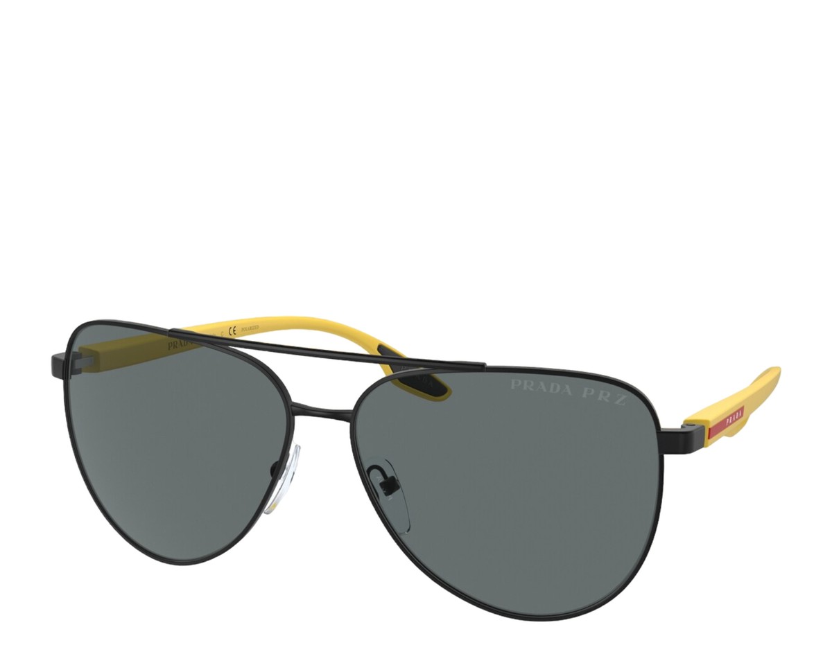 Prada Linea Rossa 0PS 52WS 08W02G Black/Yellow Sunglasses 