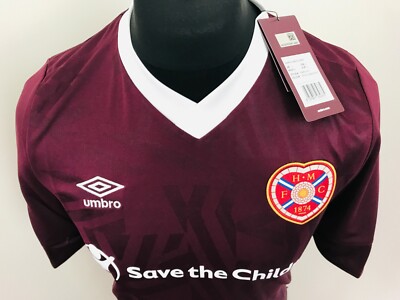 HEART OF MIDLOTHIAN SCOTLAND 2019/2020 HOME FOOTBALL SHIRT