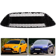Front Bumper Center Mesh Grille Fit For 2013-2014 Ford Focus Honeycomb Grill