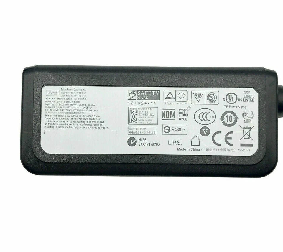 Original Netzteil Acer S212HL S230HL S231HL LCD Monitor Ladegerät 19V W / PC OEM - Bild 2 von 4