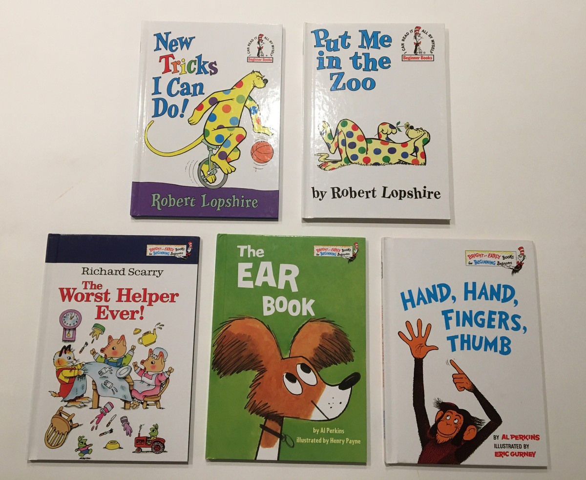Lot Of 5 Dr Seuss Beginner Books Hardcover Put Me In The Zoo NEW