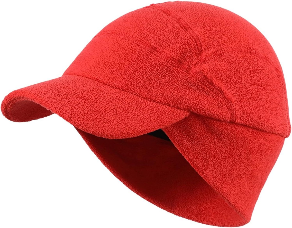 Home Prefer Mens Winter Hat Fleece Beanie Cap Earflaps Baseball