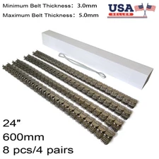 8 Pcs 24" Belt Fasteners Rubber Conveyor Belts Connector With High Strength