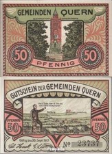 Banknoten Quern 1921 Notgeld: 1091.1a) 2. Mein Sohn Notgeld der Quern bankfrisch
