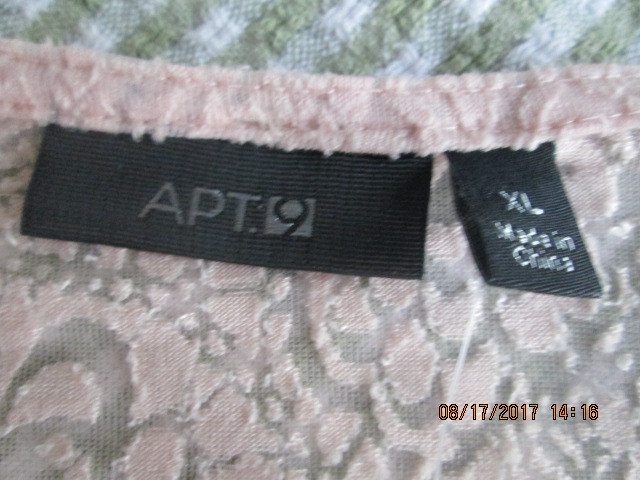 Haut Femme Apt. 9 Manches Volantes Burnout - Taille S, L Ou XL, Couleur Fleur Désert - Neuf Avec étiquettes