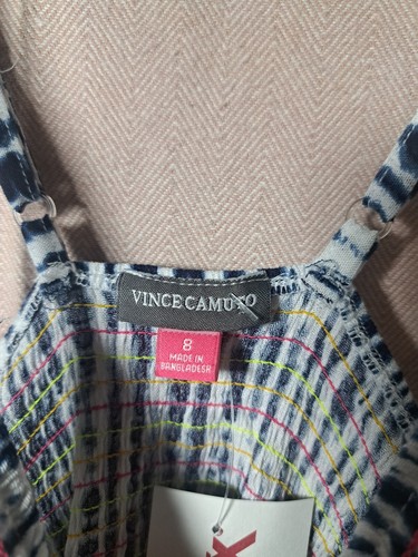 Vince Camuto Girls Tie Dye Multicolor Strap Dress Size 8 New With Tags - Picture 4 of 8