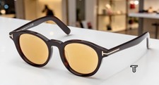 Tom Ford FT1123 D 52E Acetate Dark Havana Brown 49 mm Men's Sunglasses