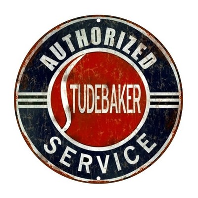 Studebaker Authorized Service Metal Sign Vintage Style Wall Decor For Garage