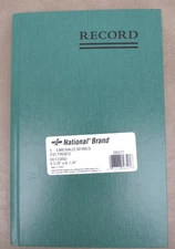 National Brand 56-521 Account Book, Record Ruling, 9-5/8 x 6-1/4", 200 Pages