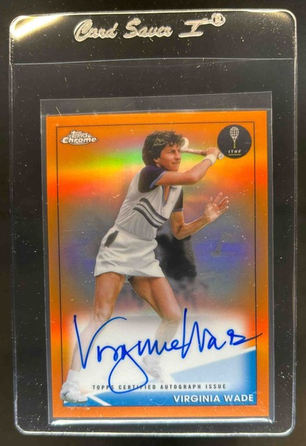 2021 Topps Chrome Virginia Wade Auto Orange #/25