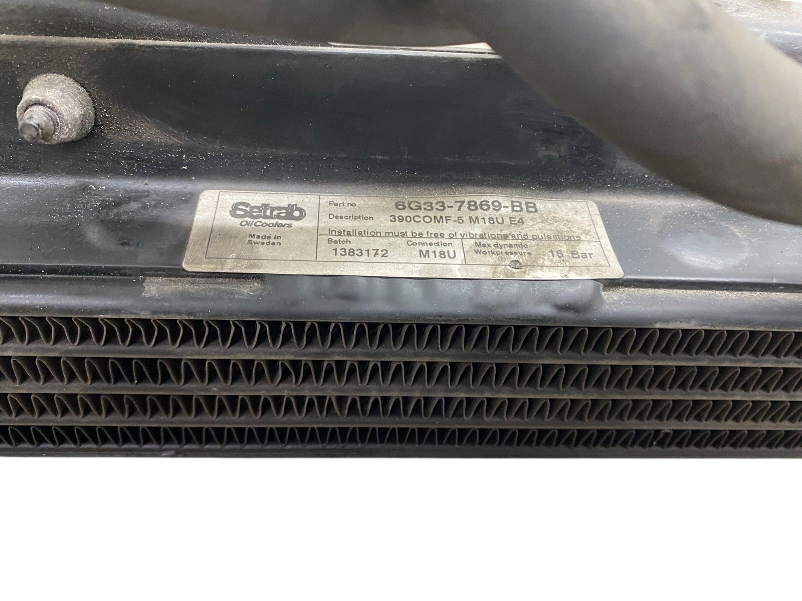 2009 Aston Martin Vantage V8 4.7L Automatic Transmission Oil Cooler W/ Inlet