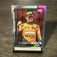 2025 Topps Chrome Formula 1 F1 #128 Lando Norris Refractor Grand Prix Winner