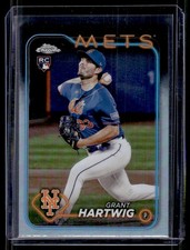 2024 Topps Chrome Rookie Refractor Grant Hartwig Rookie #45 New York Mets