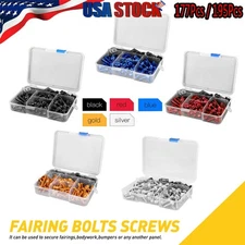 195pcs Motorcycle Complete Fairing Bolts Kit Bodywork Screws Nuts Set M5 M6 USA