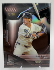 Brooks Lee 2026 Topps Chrome Black /10 Rose Gold Twins