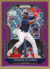 2021 Panini Mosaic Baseball Purple Prizm Yordan Alvarez No. 224