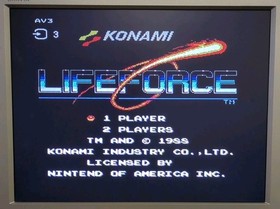 Konami Life Force Nintendo NES Game - NTSC USA Import Cart Only Tested Working 