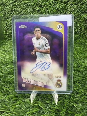 2025-26 Topps Chrome UCC - Jude Bellingham #CA-JU True Purple Refractor Auto /75
