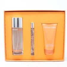 Clinique Perfectly Happy 3pc Gift Set For Women50ml EDP  74ml Lotion  10ml