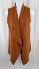 Neiman Marcus The Cashmere Collection Women's Rust Cashmere Sweater Vest Size XL