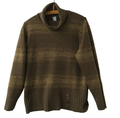 AproductZ  Damen  strick Pullover Sweater Rollkragen Gr.38/40  Gestreift 