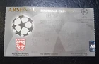 ARSENAL PANATHINAIKOS 30/9/1998 TICKET UEFA CHAMPIONS LEAGUE GROUP STAGE